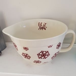 BAKE SHOP by Masterclass Let it Snow 2 quart mixing bowl